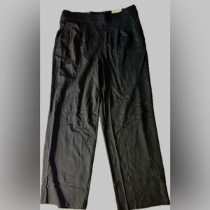 Max Studio Black Dress Pants Pleated Wide Leg Design - XL